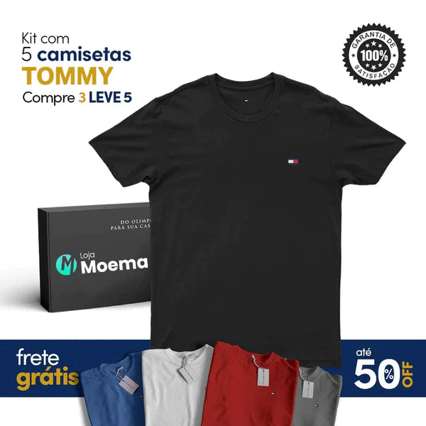 Kit 5 Camisetas Tomy - Pague 3 Leve +2 de Brinde