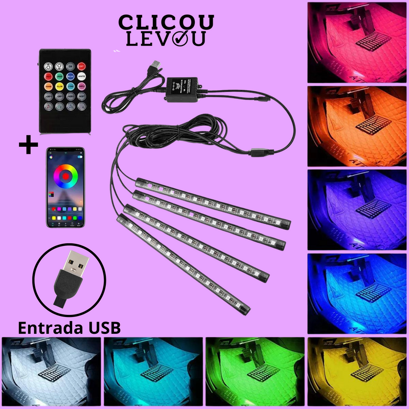 Kit de Iluminação LED RGB - Controle Remoto e App para controlar!!