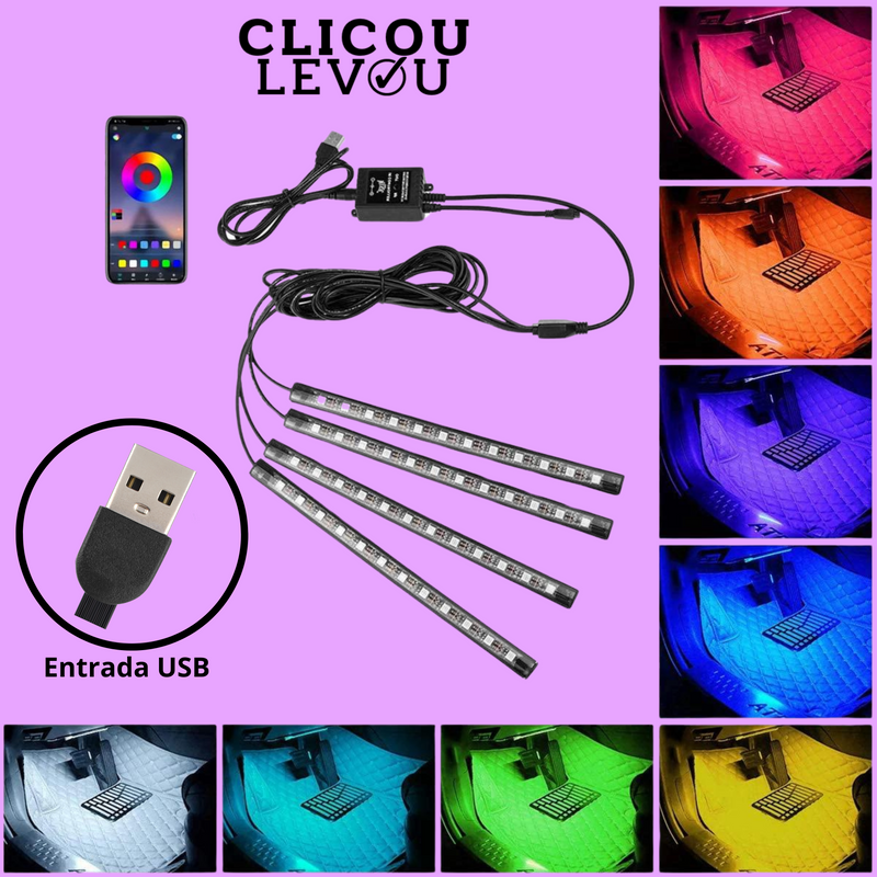 Kit de Iluminação LED RGB - Controle Remoto e App para controlar!!