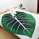 Colcha de Cama -  Cobertor de Folha Gigante