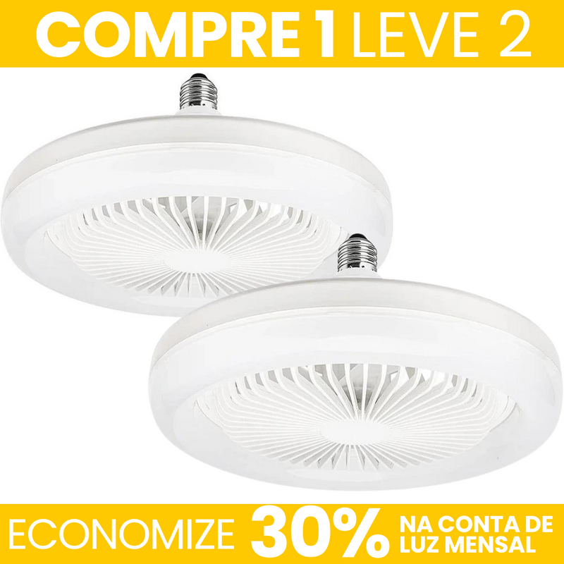 Lumix™ - Luminária de LED com Ventilador (COMPRE 1 LEVE 2)